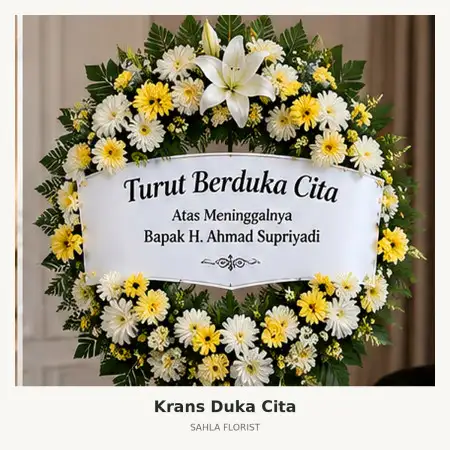 Krans Bunga Duka Tegal Barat